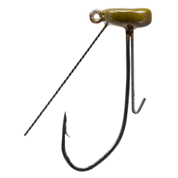 Picture of STRIKE KING LURES TOUR GRADE NED RIG HEAD W/WEEDGRD 1/16OZ GREEN PUMPKIN TGNHW116-46