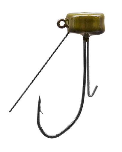 Picture of STRIKE KING LURES TOUR GRADE NED RIG HEAD W/WEEDGRD 3/16OZ GREEN PUMPKIN TGNHW316-46