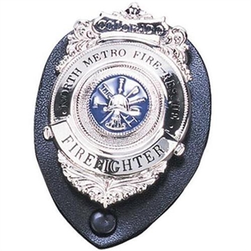 Picture of Strong Leather Company Clip-On Badge Holder Oval 71200-0002
