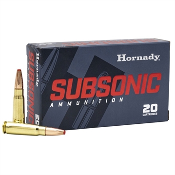 Picture of Hornady Subsonic, 7.62X39, 255 Grain, Subsonic eXpanding Projectile, 20 Round Box 80787