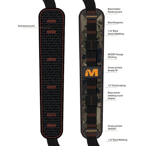 Picture of Muddy Blinds SUMMIT RIDGE FLEXIBLE COMFORT SLING W/QD VEIL CANYON GREY    MUD-SMTRSL-VCG