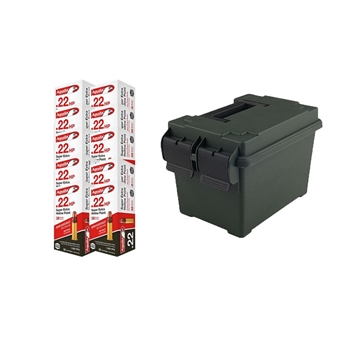Picture of Aguila 22LR 38GR CP HP 1250 ROUNDS W/ AMMO CAN 22RF CAN