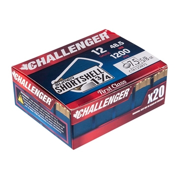 Picture of Challenger Ammo 12 GAUGE 1-3/4'' 3/4 OZ #7.5 SHOT 20/BOX 60007