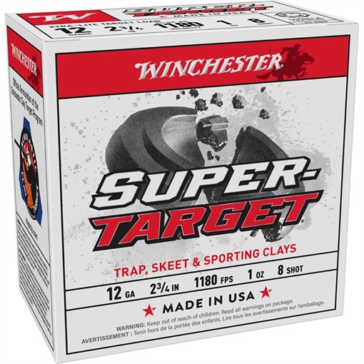 Picture of SUPER TARGET 12 GAUGE 2-3/4'' 1oz #8 SHOT SHOTGUN AMMO 105054031 -