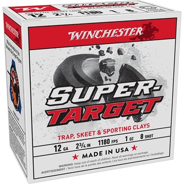 Picture of SUPER TARGET 12 GAUGE 2-3/4'' 1oz #8 SHOT SHOTGUN AMMO 105054031 -
