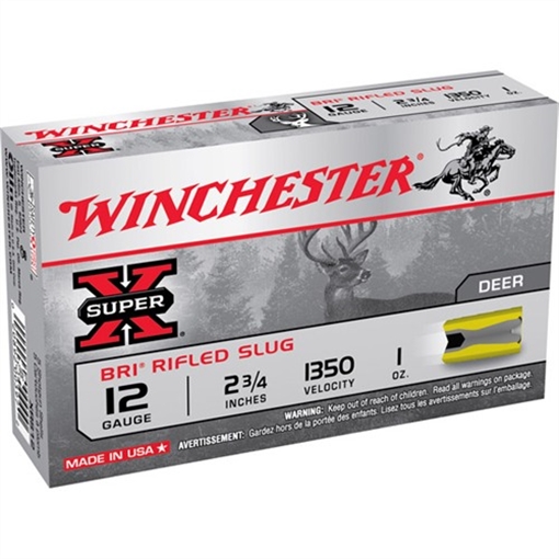 Picture of Winchester 12 GAUGE 2-3/4'' 1 OZ BRI RIFLED SLUG 5/BOX XRS12