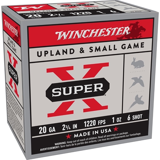 Picture of SUPER-X 20 GAUGE 2-3/4'' # 6 SHOT SHOTGUN AMMO 105054175 -
