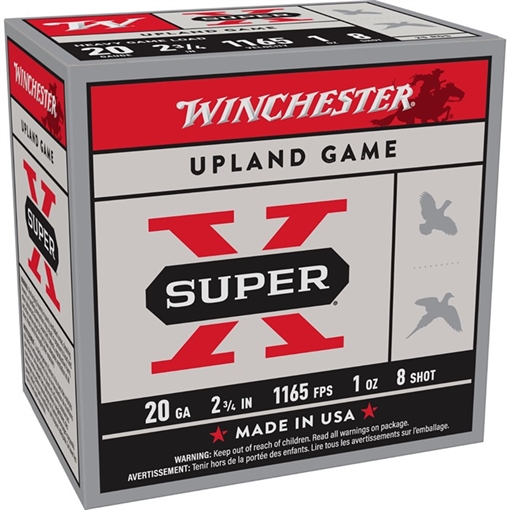 Picture of SUPER-X 20 GAUGE 2-3/4'' #8 SHOT SHOTGUN AMMO 105054045 -