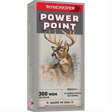 Picture of Winchester Super-X Power Point Rifle Ammunition .300 WSM 150 gr. PSP 3270 fps 20/ct X300WSM1