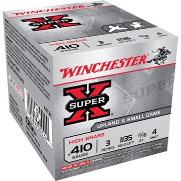 Picture of Winchester Ammo Super X Heavy Game Load High Brass 410Gauge 3" 11/16oz 4Shot 25 Per Box/10 Case X4134