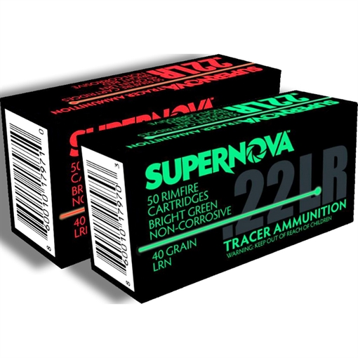 Picture of Supernova Supernova Tracer Rimfire Ammunition 22 LR 40gr. LRN Red Tracer 50 rd. PMSN22LR-R