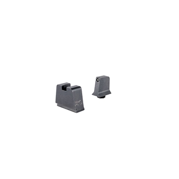 Picture of Trijicon SUPPRESSOR/OPTIC HEIGHT SIGHT SET BLACK/BLACK SLIM GLOCKS 601145