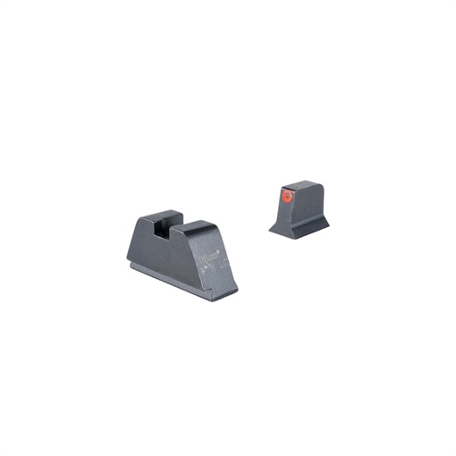 Picture of Trijicon Suppressor/Optic Height, Night Sights, Orange Front with Metal Rear & Green Lamps, Fits Glock 17,19,22,23,24,26,27,31,32,33,34,35,39 GL201-C-601138 GL201C601138