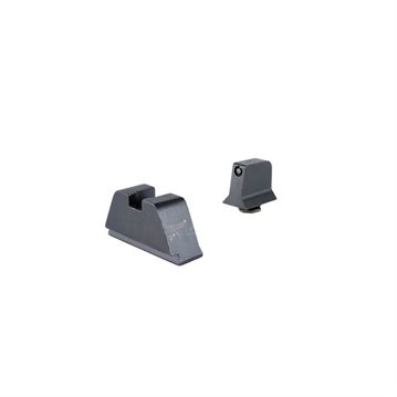 Picture of Trijicon SUPPRESSOR/OPTIC HEIGHT SIGHT SET BLACK/BLACK STD GLOCKS 601137