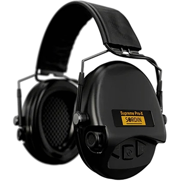 Picture of Sordin SUP PRO-X SLIM LINE ELECTRONIC EAR MUFFS W/PVC HEADBAND BLK 74302-X/L-02-S-US