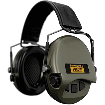 Picture of Sordin SUP PRO-X SLIM LINE ELECTRONIC EAR MUFFS W/PVC HEADBAND GRN 74302-X/L-S-US