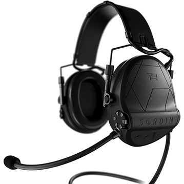 Picture of Sordin SUPREME T2 CC ELECTRONIC EAR MUFFS W/LEATHER HEADBAND BLACK 304004-10P