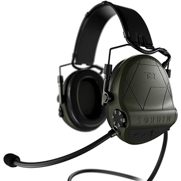 Picture of Sordin SUPREME T2 CC ELECTRONIC EAR MUFFS W/LEATHER HEADBAND GREEN 304006-10P