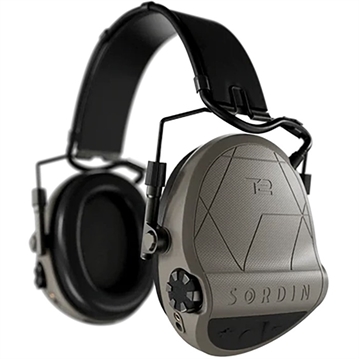 Picture of Sordin SUPREME T2 ELECTRONIC EAR MUFF W/LEATHER HEADBAND TAN 303005-10P