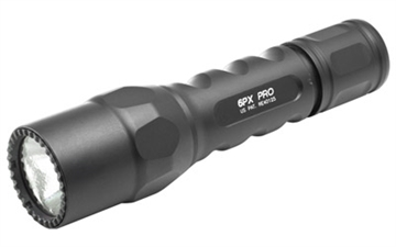 Picture of Surefire 6PX, Tactical Pro Flashlight, Dual-Output LED, 600 Lumens, Tactical Tailcap Switch, Black 6PX-D-BK 6PXDBK