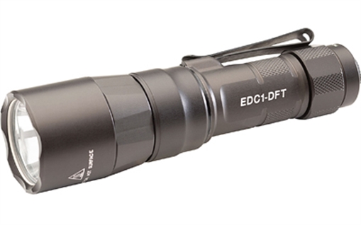 Picture of Surefire Everyday Carry Light (EDC-1-DFT), Dual-Fuel Turbo, Flashlight, 650 Lumens, Anodized Finish, Gray EDC1-DFT-HA