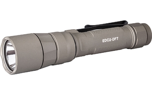 Picture of Surefire Everyday Carry Light (EDC-2-DFT), Dual-Fuel Turbo Flashlight, 700 Lumens, Anodized Finish, Tan EDC2-DFT-TN