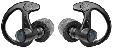 Picture of Surefire EP10 Sonic Defenders Ultra Max Full Block Ear Plugs 30 NRR Medium Black 1 Pair EP10-BK-MPR EP10BKMPR