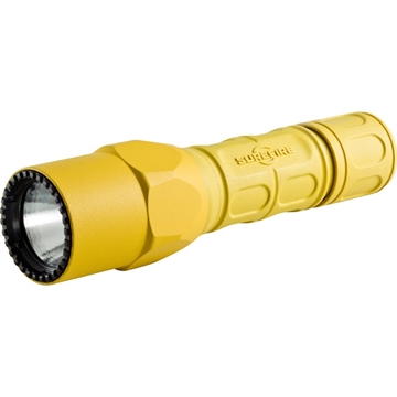 Picture of Surefire G2X Pro, Flashlight, Dual-Output LED 600/15 Lumens, Polymer Body, Aluminum Bezel, Yellow, Inlcudes Constant-On Click-Type Tailcap Switch G2X-D-YL G2XDYL