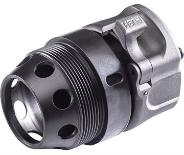 Picture of Surefire HUB Suppressor Muzzle Adapter, Converts any 1 3/8-24 Thread-Pattern HUB Suppressor for use with SureFire SOCOM Fast-Attach Muzzle Devices, 556 NATO, Nitride/DLC Finish, Black HUB-FA-556-BK HUBFA556BK