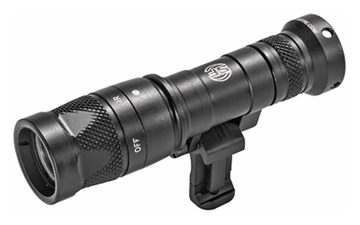 Picture of Surefire M340V Scout Pro Flashlight, LED, 250 Lumens White Light/100mW of IR, Black Finish, 1913 Picatinny Mount installed, MLOK Mount included, Z68 On/Off Tailcap M340V-BK-PRO