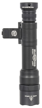 Picture of Surefire 640DF Scout Pro Flashlight, LED, 1500 Lumens, Black, 1913 Picatinny Mount installed, MLOK Mount included, Z68 On/Off Tailcap, SF18650B Micro-USB Rechargeable Battery Included M640DF-BK-PRO M640DFBKPRO