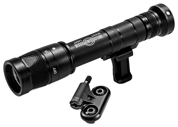 Picture of Surefire M640V Scout Pro Flashlight, LED, 350 Lumens White Light/120mW of IR, Black Finish, 1913 Picatinny Mount installed, MLOK Mount included, Z68 On/Off Tailcap M640V-BK-PRO M640VBKPRO