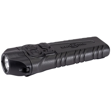 Picture of Surefire STILETTO, Flashlight, High 1,000 Lumens, Medium 300 Lumens, Low 25 Lumens, Tactical Switch with Optional Strobe, Programmable, Black Mil-Spec Hard Anodized Aluminum Body, Black Melonite Coated Pocket Clip PLR-B PLRB