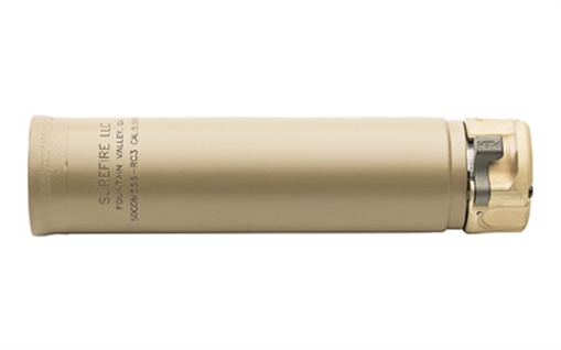 Picture of Surefire SOCOM556, RC3, Suppressor, 6.4", 556NATO, Flat Dark Earth, Fits SureFire Muzzle Devices SOCOM556-RC3-DE