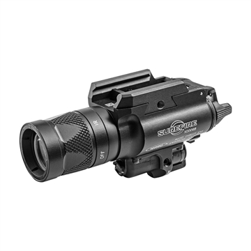 Picture of SUREFIRE WEAPONLIGHT X400 ULTRA 6V PIC RAIL MT 600 LUMENS RED LASER BLACK PUSH/TOGGLE SWITCH X400V-B-IRC