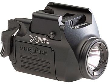 Picture of Surefire XSC-B, Rechargeable Weaponlight, Fits Most Pistol and Picatinny Rails, 350 Lumens, Matte Finish, Black, Includes Charging Cradle and Multiple Crossmember Adapters XSC-B XSCB