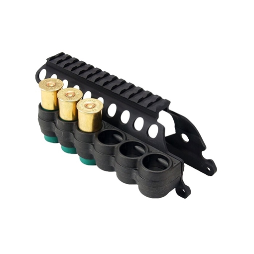 Picture of Mesa Tactical Products SURESHELL POLYMER CARRIER & SADDLE REMINGTON 870 12 GA 6RD 94830