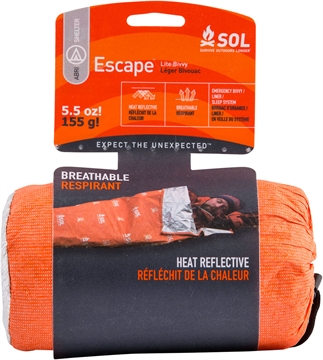 Picture of Survive Outdoors Longer SOL Bivvy Warmth Waterproof Orange Aluminum-Coated Polyethylene 01401227