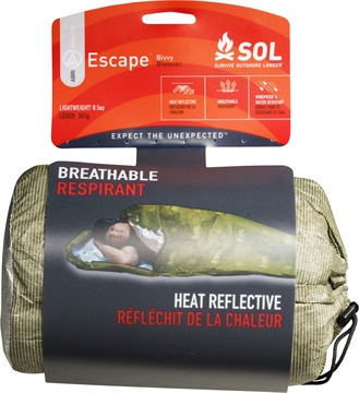Picture of Survive Outdoors Longer SOL Bivvy Warmth Waterproof OD Green 01401229