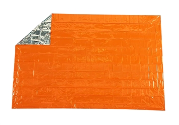 Picture of Survive Outdoors Longer SOL Survival Blanket Warmth Waterproof Orange Metalized Polyethylene 01401701
