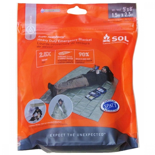 Picture of Survive Outdoors Longer Heavy Duty Emergency Blanket OD Green 0140-1225