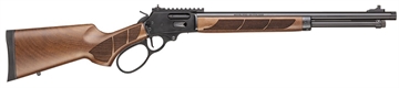 Picture of Smith & Wesson 1854, Lever Action Rifle, 44 Magnum, 19.25" Threaded Barrel, 11/16-24 Thread Pitch, Black Armornite, Barrel, Walnut Stock, XS Ghost Ring Rear Sight, Gold Bead Front Sight, Cross Bolt Safety, 9 Rounds 13809 022188895421