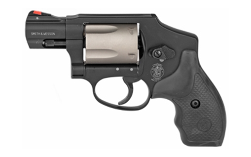 Picture of Smith & Wesson Model 340, Double Action Only, Metal Frame Revolver, J-Frame, 357 Magnum, 1.875" Barrel, Scandium Alloy, Titanium Alloy Cylinder, Black, Rubber Grips, Fixed Sights, 5 Rounds, No Internal Lock 103061