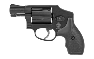 Picture of Smith & Wesson Model 442 *CA Compliant 38 S&W Spl +P 5 Shot 1.88" Stainless Steel Barrel, Carbon Steel Cylinder, Aluminum J-Frame, Black Metal Finish, Integral Front Sight, No Safety Lock 150544