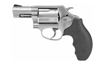 Picture of Smith & Wesson Model 60, Double/Single Action, Metal Frame Revolver, J-Frame, 357 Magnum, 2.125" Barrel, Stainless Steel, Satin Finish, Silver, Rubber Grips, Fixed Sights, 5 Rounds 162420 022188624205