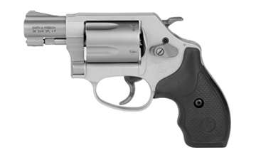 Picture of Smith & Wesson Model 637 *CA Compliant 38 S&W Spl +P 5 Shot 1.88" Stainless Steel Barrel/Cylinder, Matte Silver Aluminum Alloy J-Frame, Integral Front Sight, Internal Lock 163050