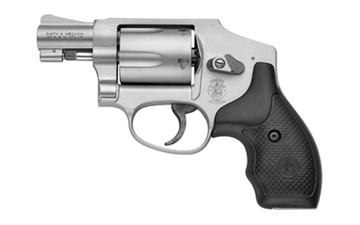 Picture of Smith & Wesson Model 642, Double Action Only, Metal Frame Revolver, J-Frame, 38 Special +P, 1.875" Barrel, Aluminum Alloy, Matte Finish, Silver, Rubber Grip, Fixed Sights, 5 Rounds, No Internal Lock 103810