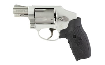 Picture of Smith & Wesson Model 642, Double Action Only, Metal Frame Revolver, J-Frame, 38 Special +P, 1.88" Barrel, Alloy, Matte Finish, Silver, Fixed Sights, 5 Rounds, Crimson Trace Laser Grips, No Internal Lock 150972