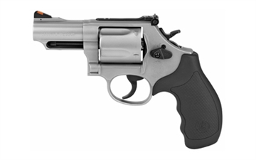 Picture of Smith & Wesson Model 69, Combat Magnum, Double Action/Single Action, Metal Frame Revolver, K-Frame, 44 Magnum, 2.75" Barrel, Stainless Steel, Rubber Grips, Adjustable Sights, 5 Rounds 10064 022188868012