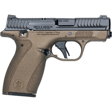 Picture of S&W Exclusive "Mid-Bro" M&P Bodyguard 2.0 No Thumb Safety Handgun .380 Auto 10(1)&12(1)rd Magazines 2.75" Barrel Midnight Bronze Grip 14666